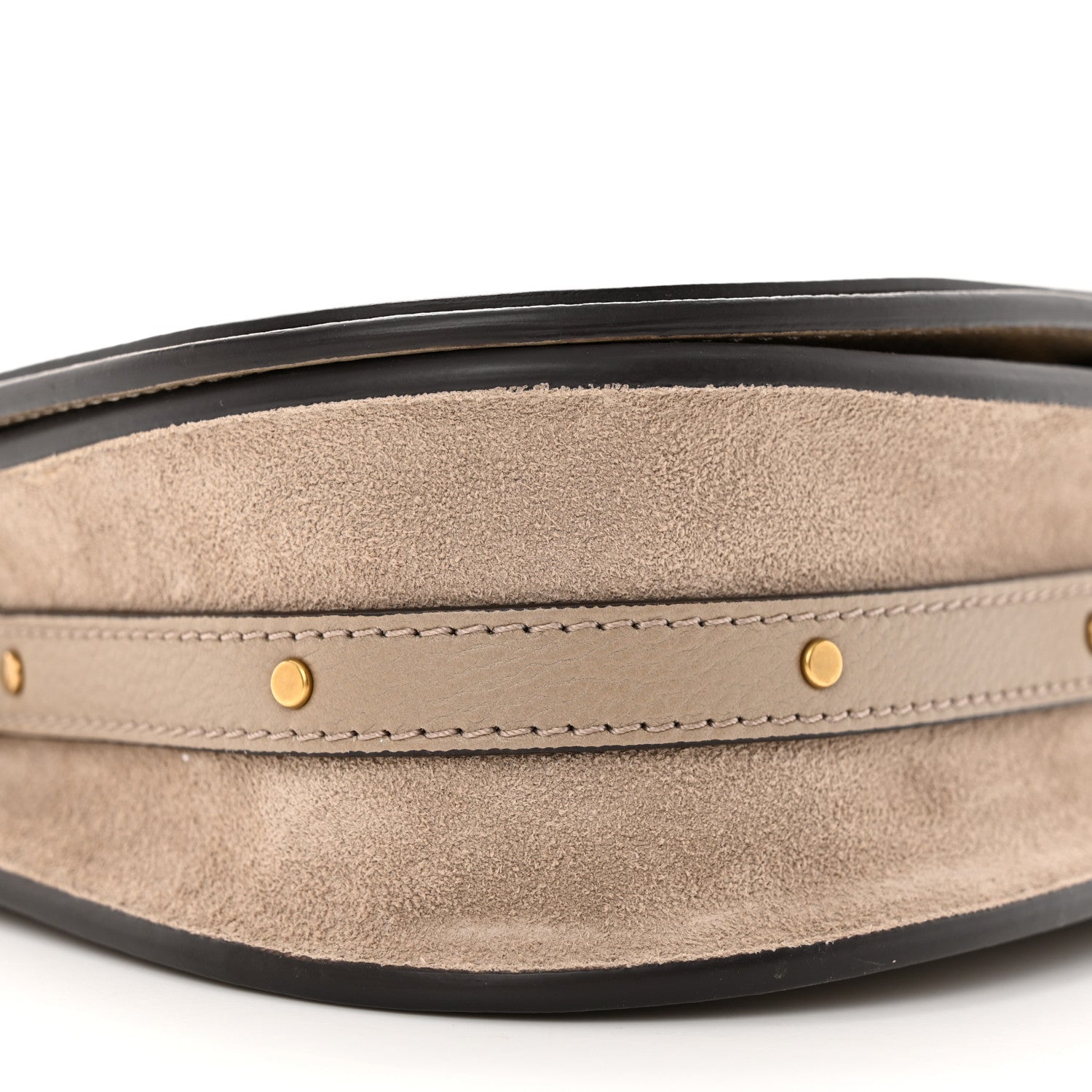 Chloe Calfskin Suede Small Nile Bracelet Bag Motty Grey 10 of 14