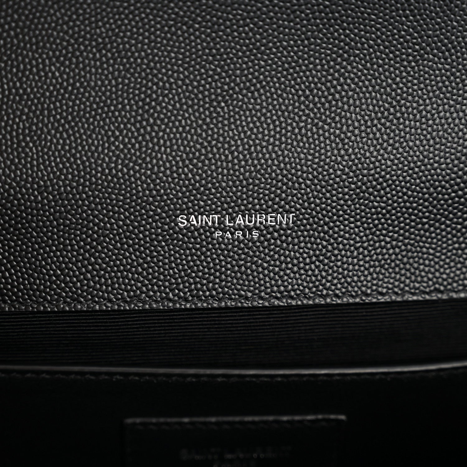 Saint Laurent Grain De Poudre Textured Mixed Matelasse Triquilt Medium Monogram Satchel Black 7 of 11