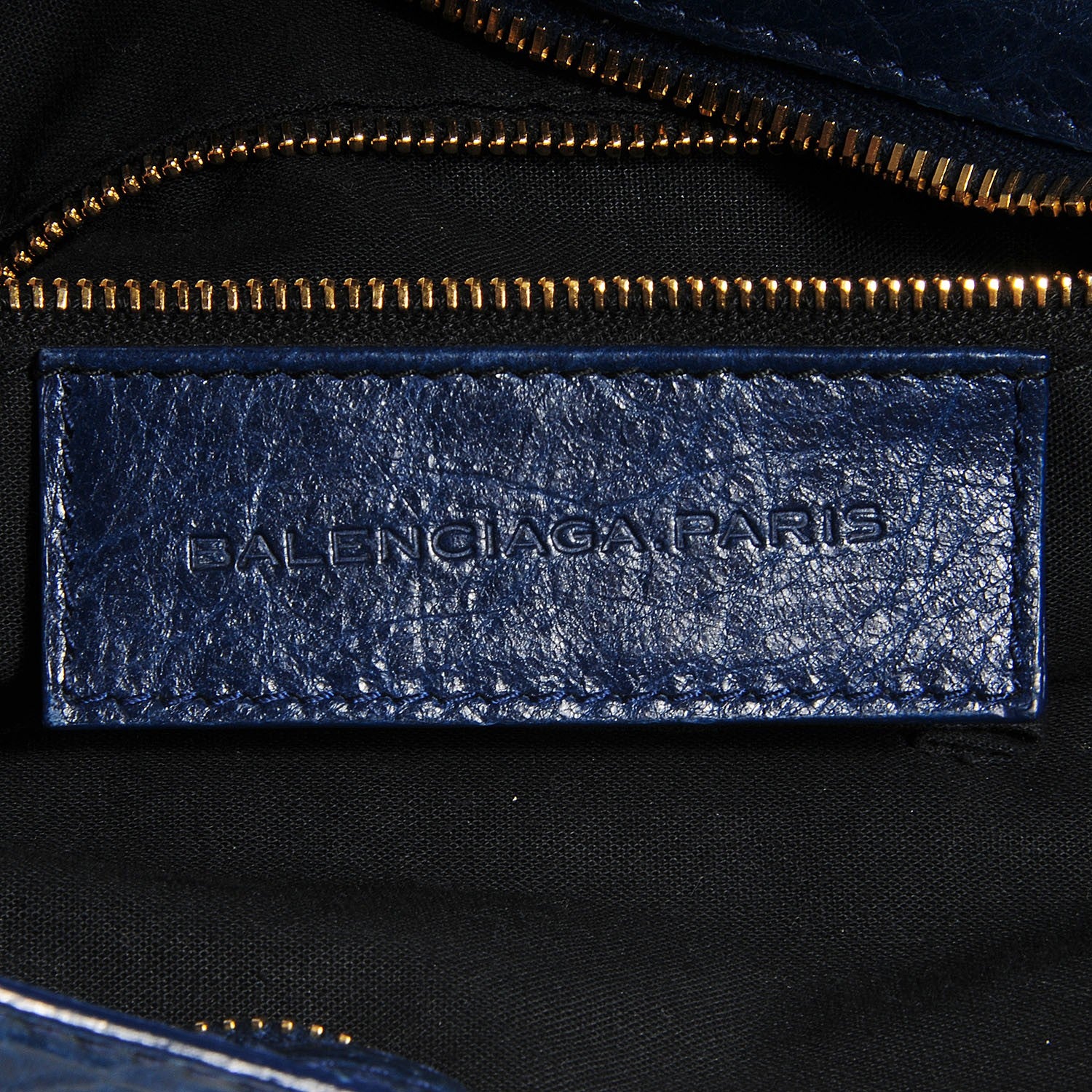 Balenciaga Agneau Giant 12 Gold Hardware Town Bleu Mineral 6 of 15