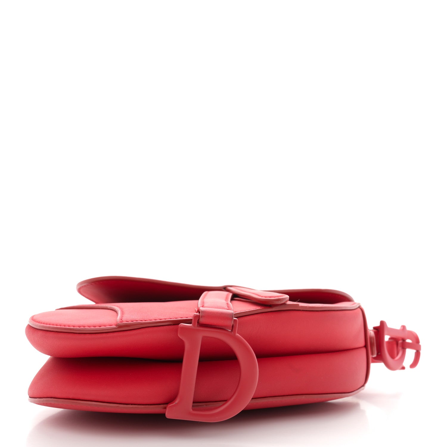 Christian Dior Ultra Matte Calfskin Mini Saddle Bag Red 4 of 12