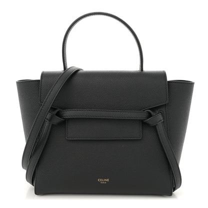 Celine Grained Calfskin Nano Belt Bag Black 1 of 9
