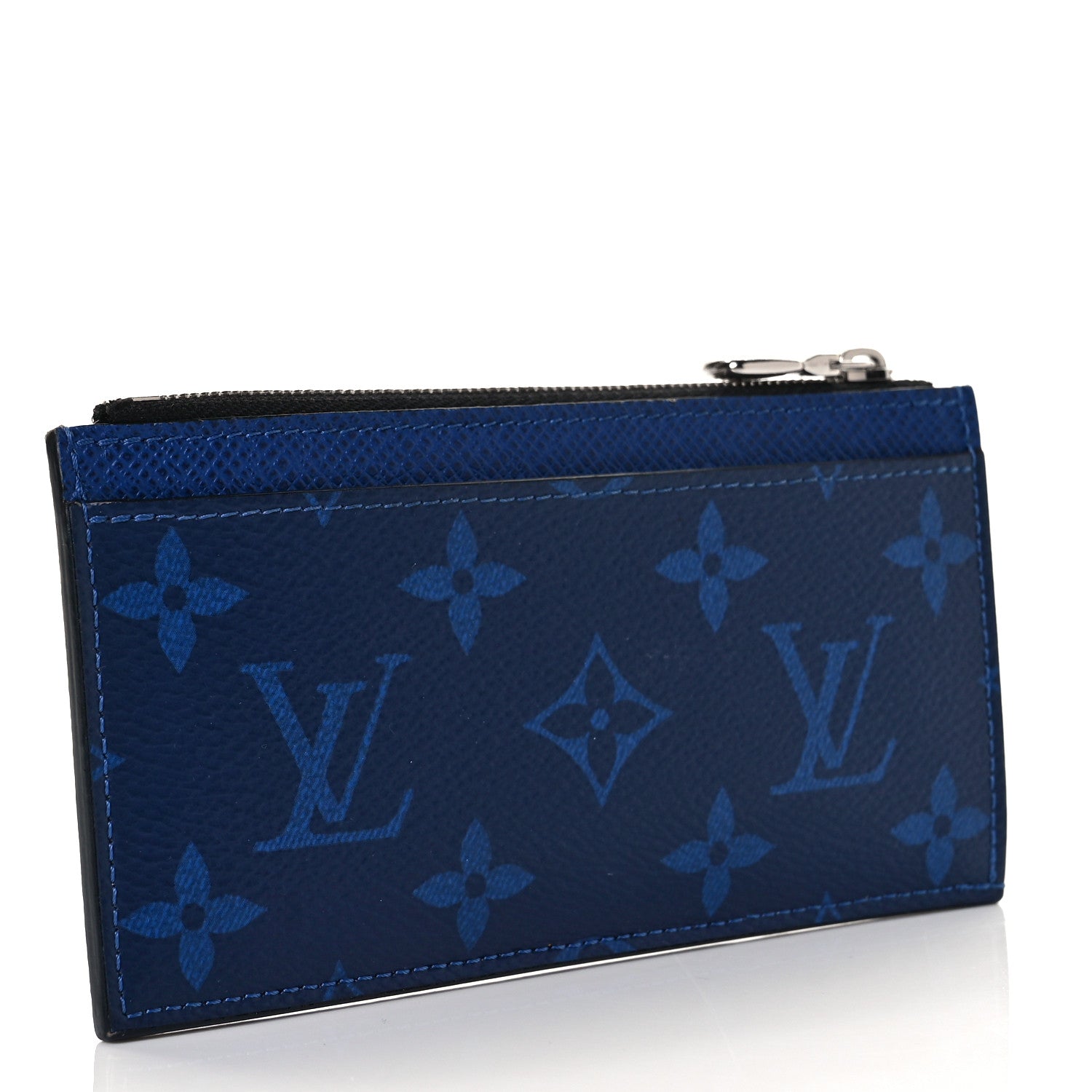 Louis Vuitton Monogram Taiga Coin Card Holder Cobalt 3 of 8