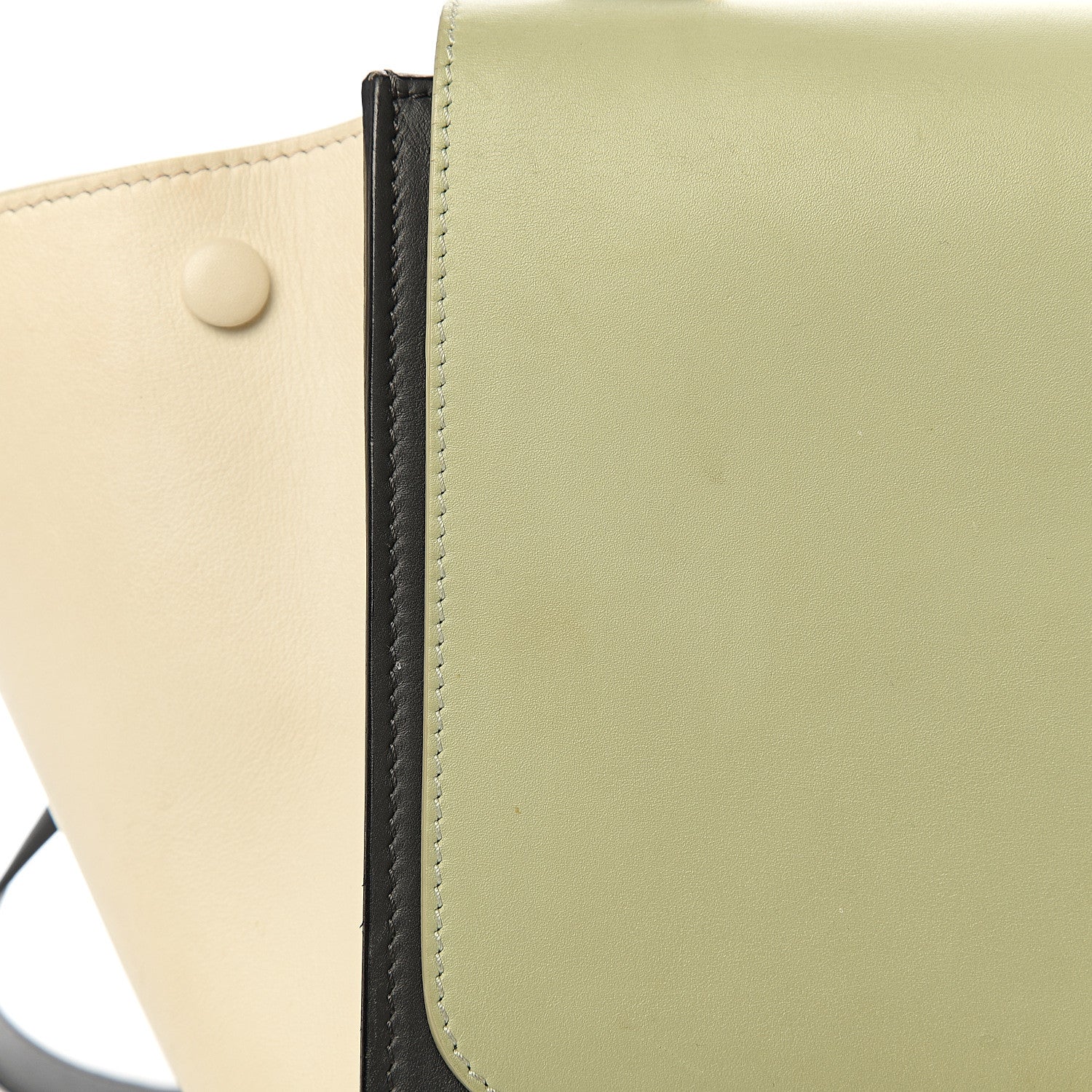 Celine Smooth Calfskin Medium Tri-Color Trapeze Pistachio 11 of 26