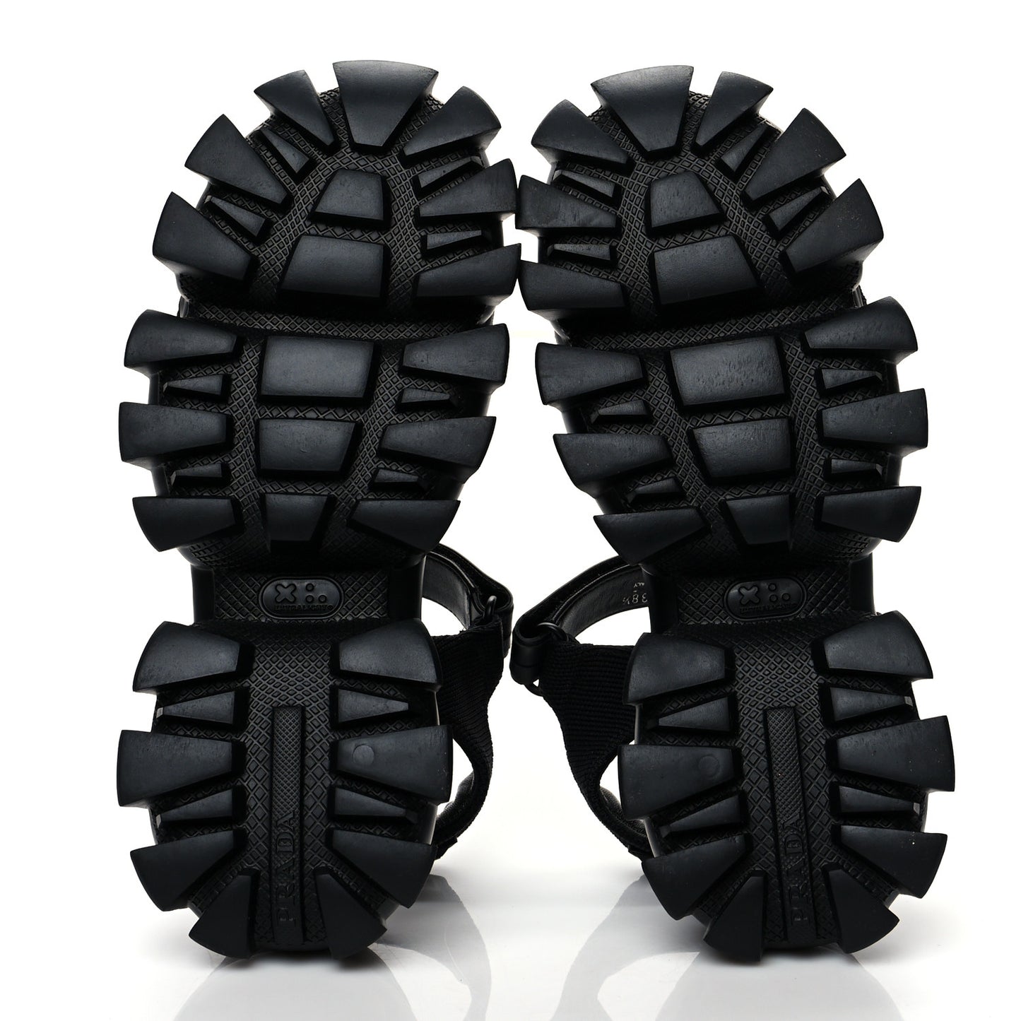 Rubber Nylon Velcro Womens Cloudbust Thunder 50mm Sandals 38.5 Black