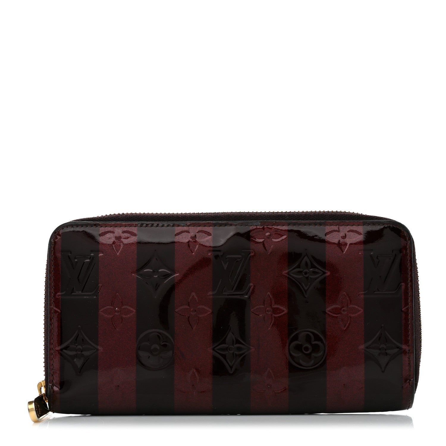 Louis Vuitton Vernis Rayures Zippy Wallet Amarante 1 of 7