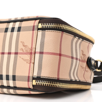 Burberry Haymarket Check Vanity Crossbody Bag Chocolate 11 of 12