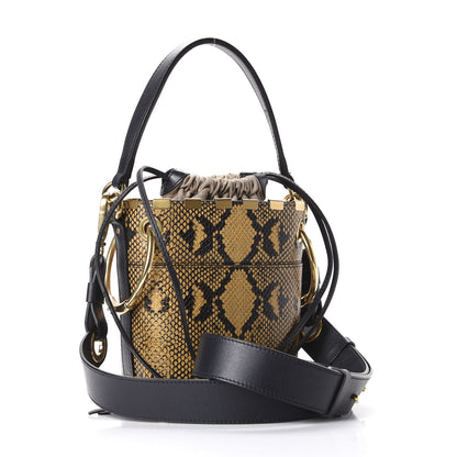 Chloe Python Embossed Calfskin Mini Roy Bucket Bag September Sun 2 of 9