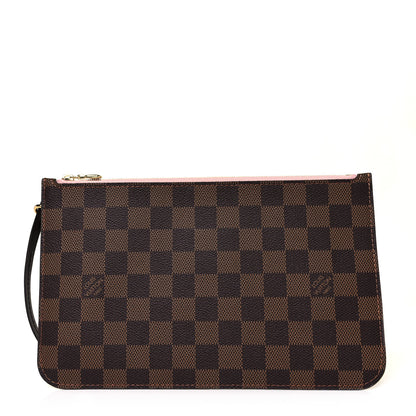 Louis Vuitton Damier Ebene Neverfull MM GM Pochette Rose Ballerine 1 of 8