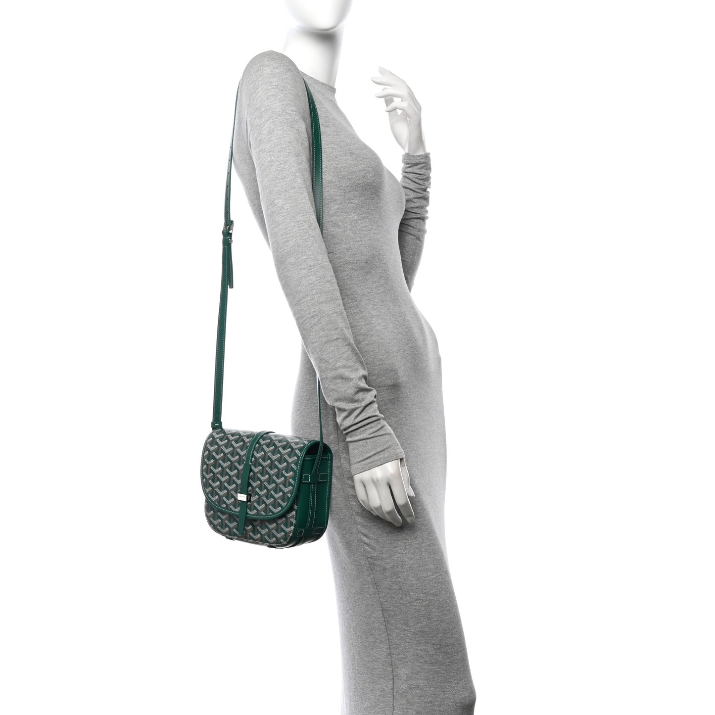 Goyardine Belvedere II PM Messenger Bag Green
