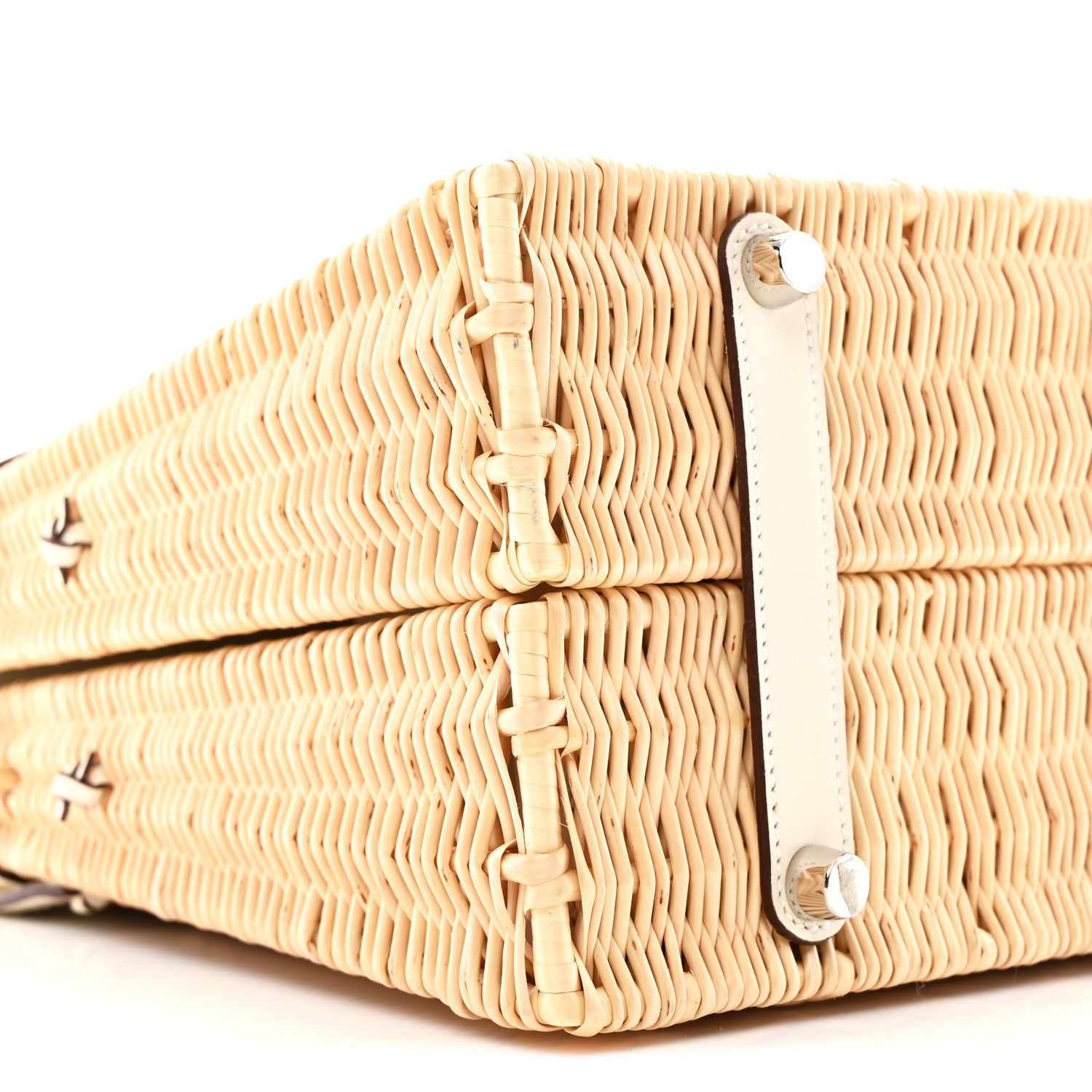 Hermes Wicker Swift Picnic Kelly 35 Naturel Nata 9 of 14