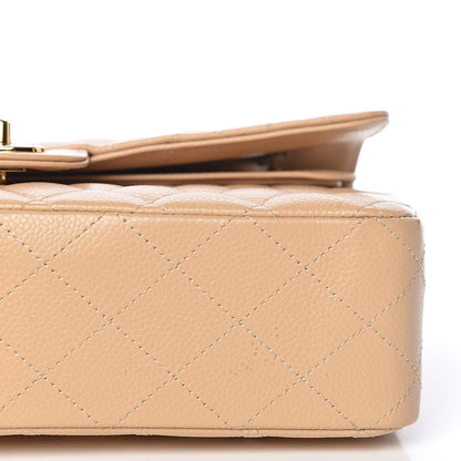 Chanel Caviar Quilted Medium Double Flap Beige Clair 11 of 14