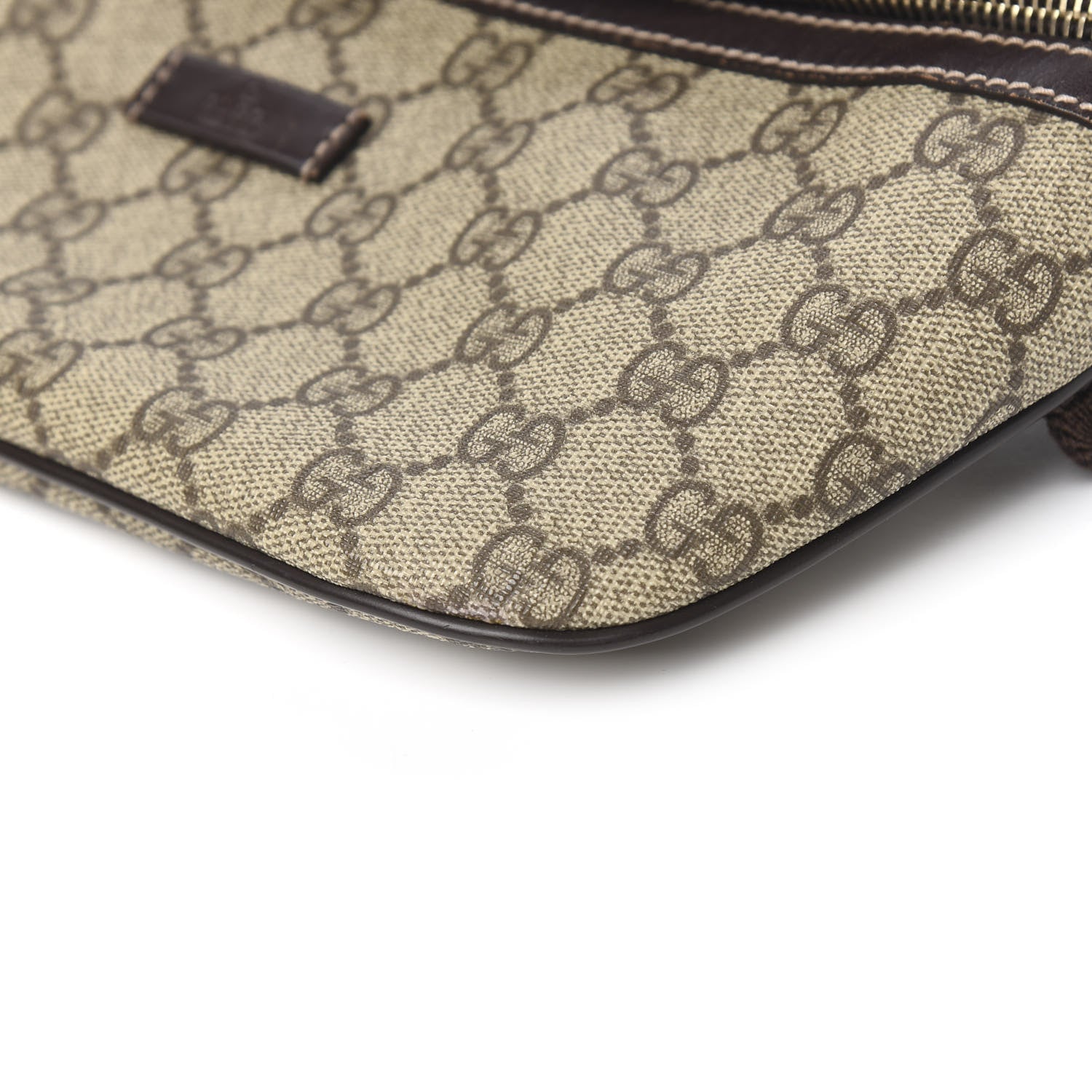 Gucci GG Supreme Monogram Belt Bag Dark Brown 9 of 10