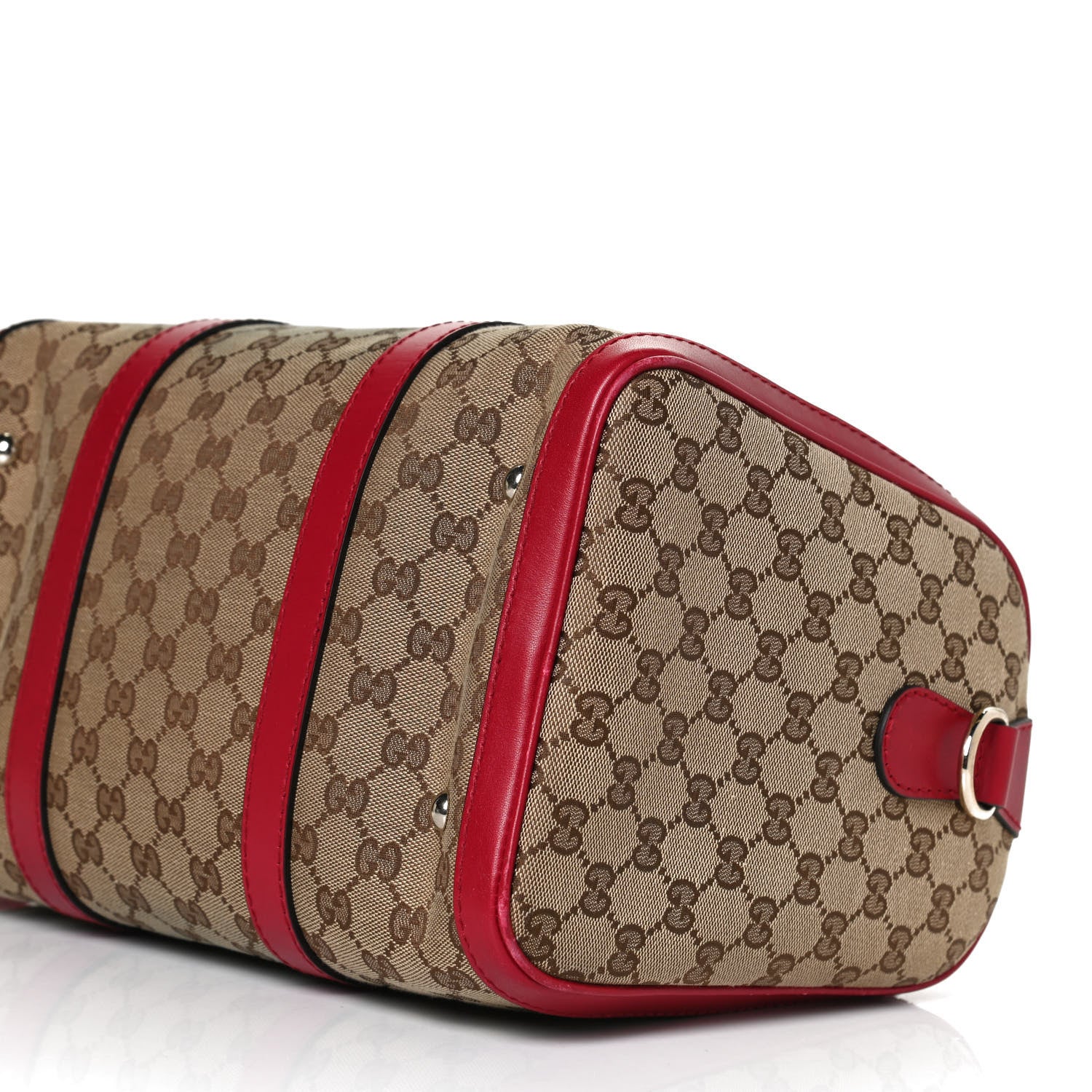 Gucci Monogram Medium Joy Boston Hibiscus Red 12 of 14