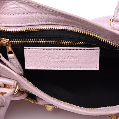 Balenciaga Agneau Giant 12 Gold Hardware Mini City Rose Poudre Rose Petunia 6 of 11