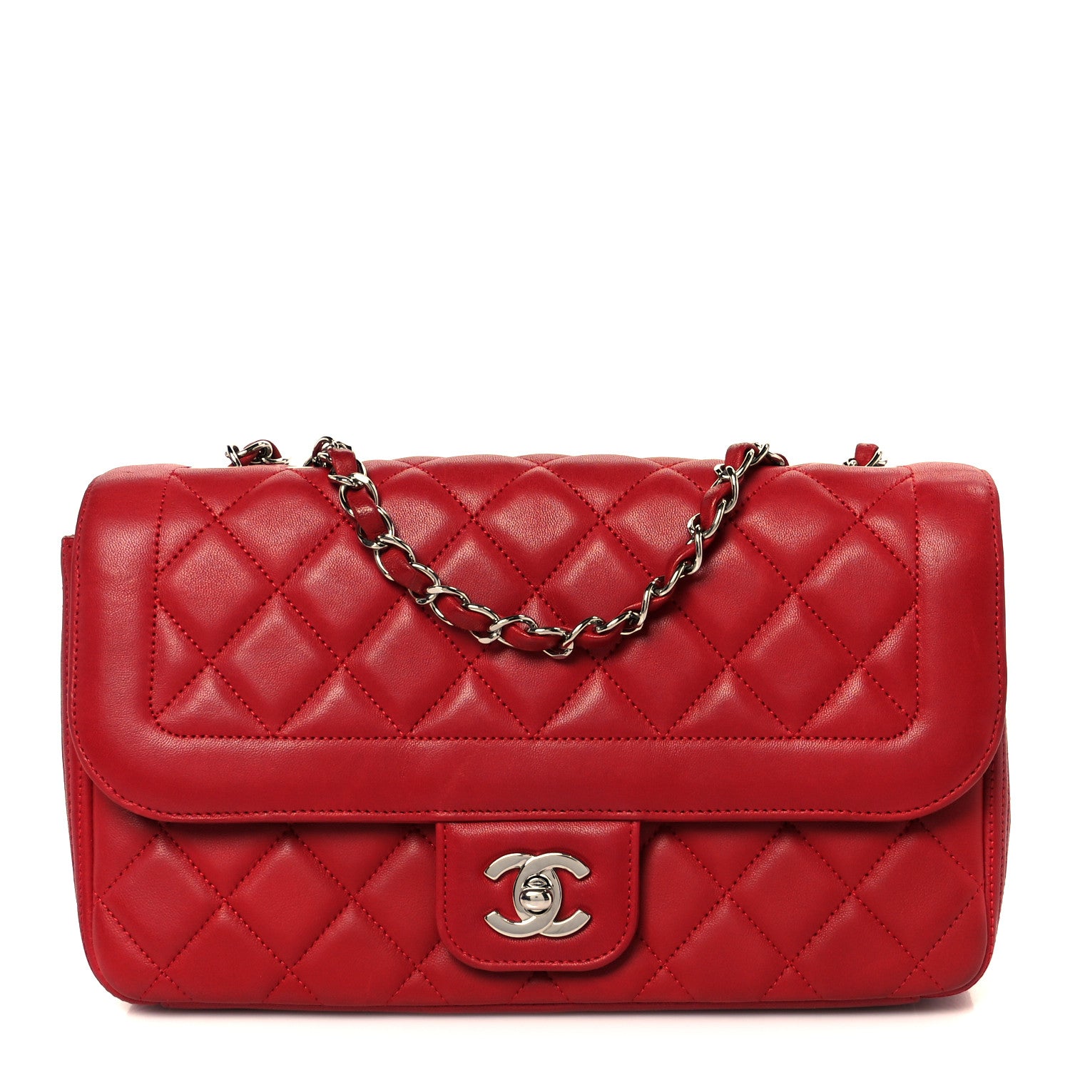 Chanel Lambskin Medium Coco Rider Flap Red 1 of 11