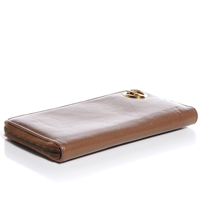 Gucci Leather 1973 Zip Around Wallet Light Brown 4 of 7