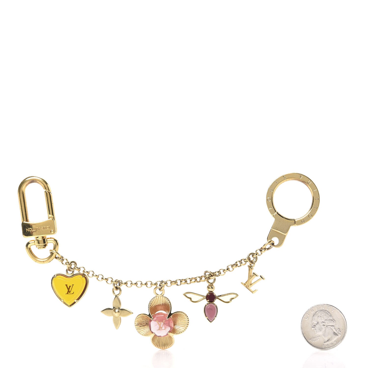 Louis Vuitton Bee Flower Chain Key Charm 2 of 3