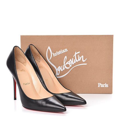 Christian Louboutin Kid Decollete 554 100 Pumps 38 Black 7 of 7