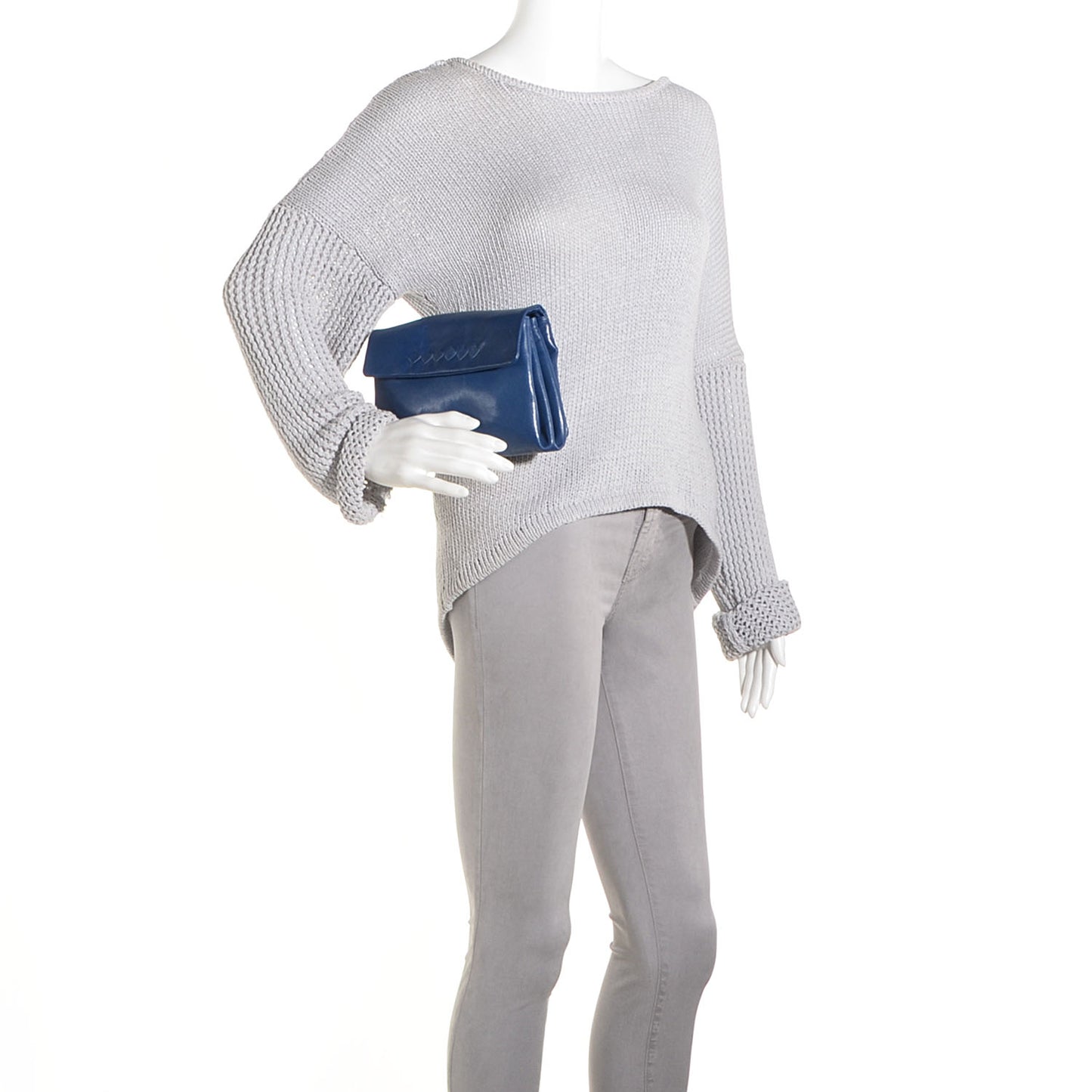 Nappa Intrecciato Cosmetic Case Cobalt