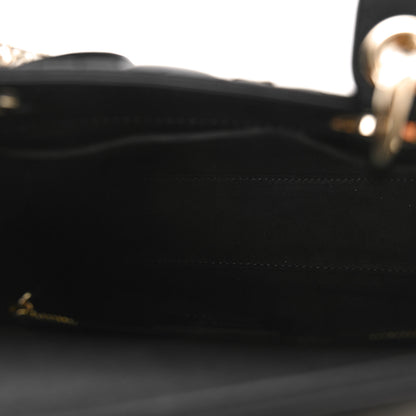 Christian Dior Lambskin Cannage Butterfly Studs Small Lady Dior Black 5 of 8
