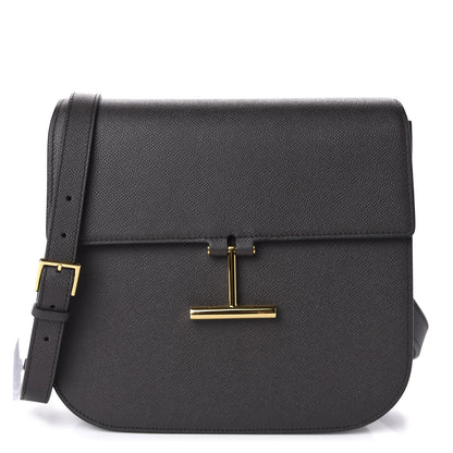 Tom Ford Calfskin Large T Clasp Tara Crossbody Bag Grey 1 of 9