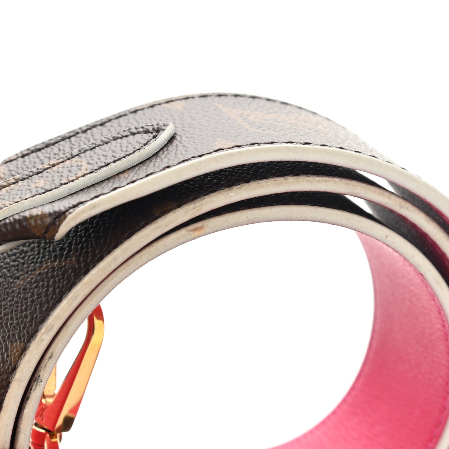 Monogram Bandouliere Shoulder Strap Hot Pink