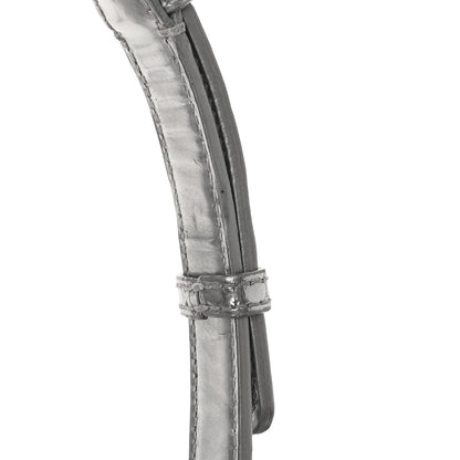 Christian Dior Metallic Patent Micro-Cannage Small Diorama Flap Bag Silver 14 of 14