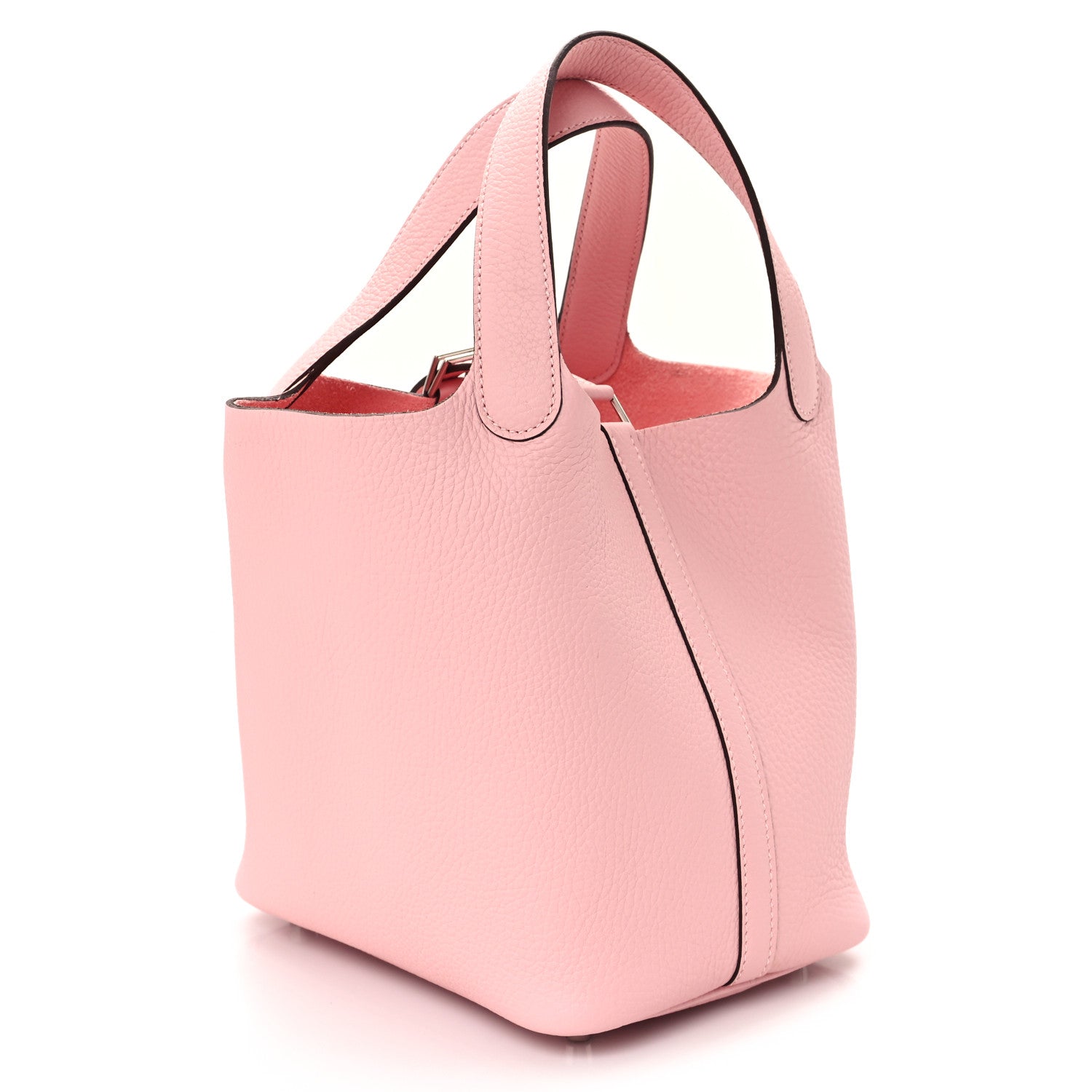 Hermes Taurillon Clemence Picotin Lock 18 PM Rose Sakura 3 of 12