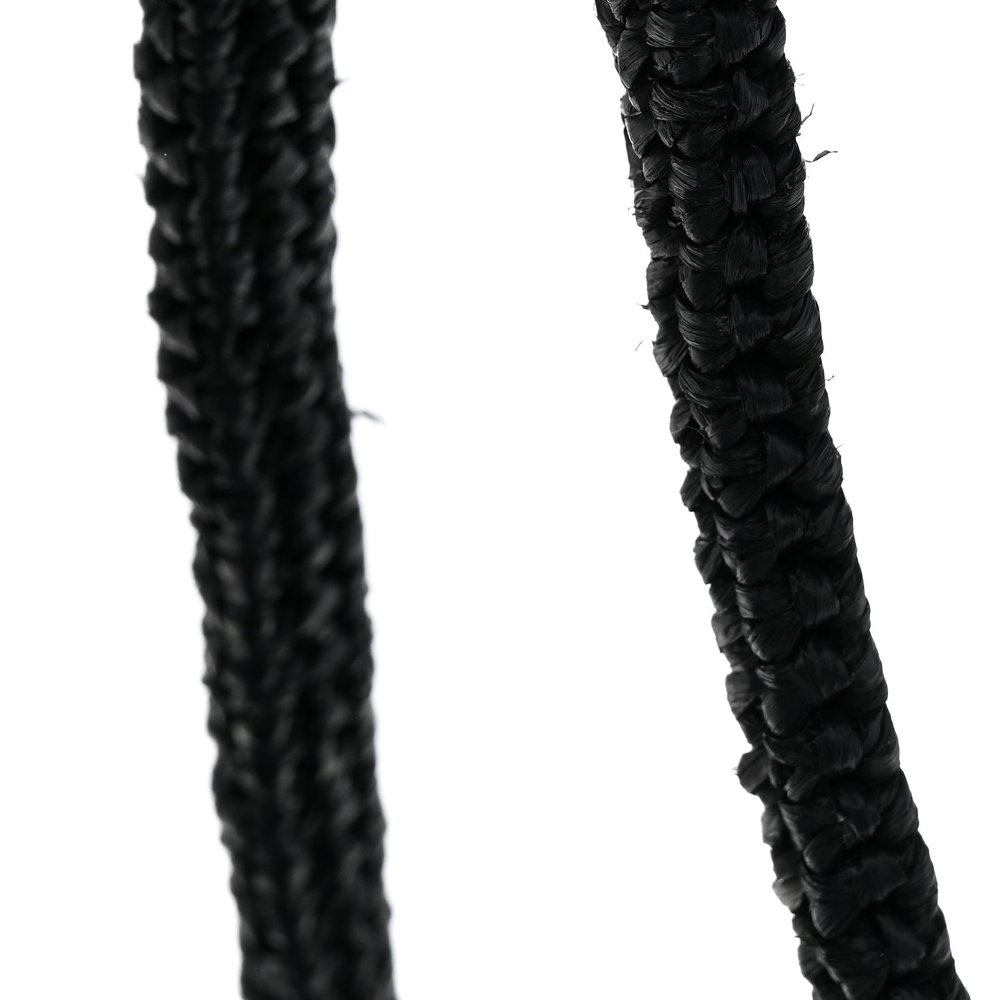 Raffia Genevieve Tote Bag Black