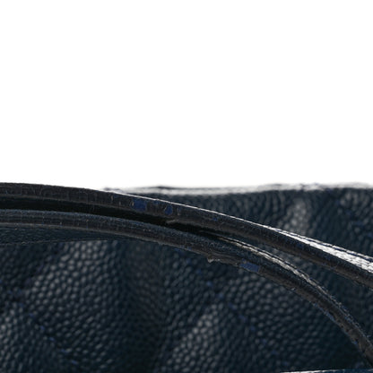 Chanel Caviar Timeless CC Soft Tote Navy Blue 10 of 11