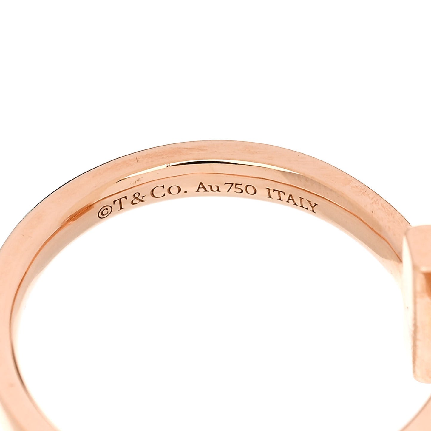 18K Rose Gold Diamond 2.5mm T T1 Ring 53 6.5