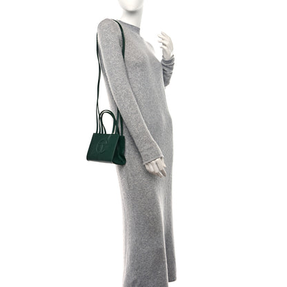 Telfar Vegan Leather Small Shopping Bag Dark Olive 2 of 12