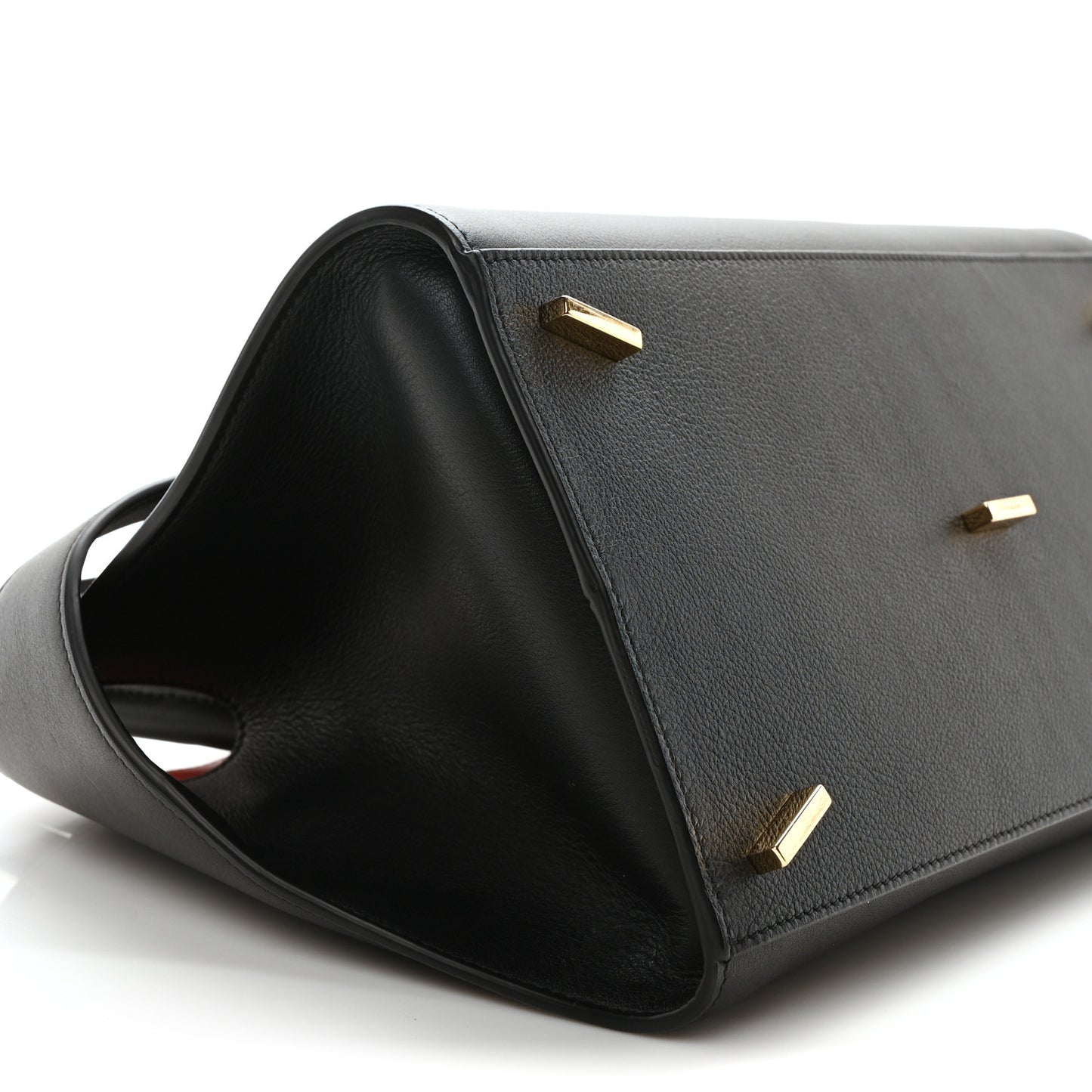 Calfskin Small Hug Bag Black