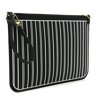 Louis Vuitton Calfskin Neverfull Inside Out MM Pochette Black 3 of 6