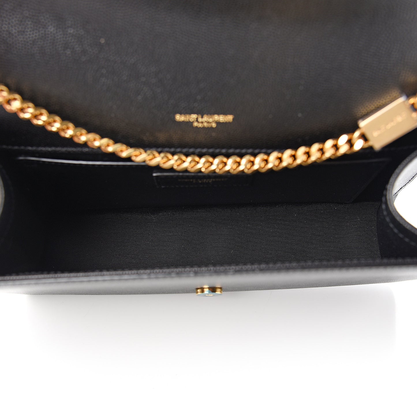 Grain De Poudre Medium Classic Monogram Kate Satchel Black