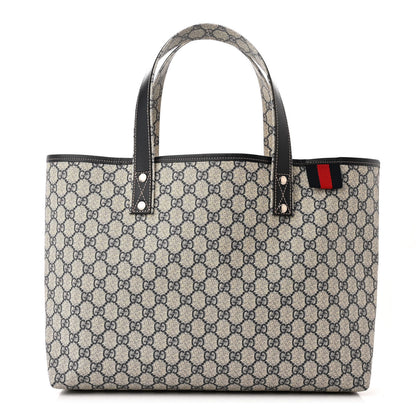 Gucci GG Plus Monogram Medium Signature Web Loop Tote Navy 1 of 10