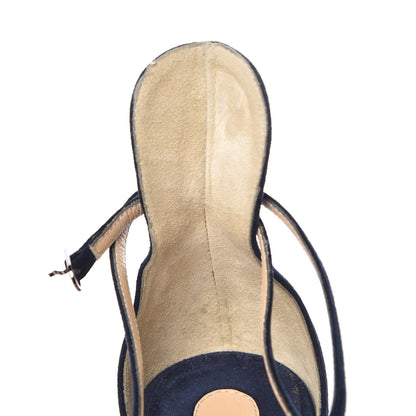 Christian Louboutin Veau Velours Mascara 70 Pumps 35.5 Marine 6 of 9