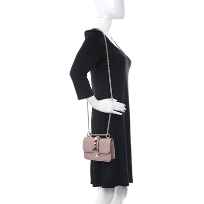Valentino Garavani Vitello Mini Glam Lock Rockstud Flap Lipstick 2 of 14
