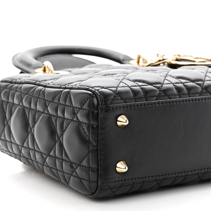 Christian Dior Lambskin Cannage Small Lucky Badges My Lady Dior Black 8 of 9