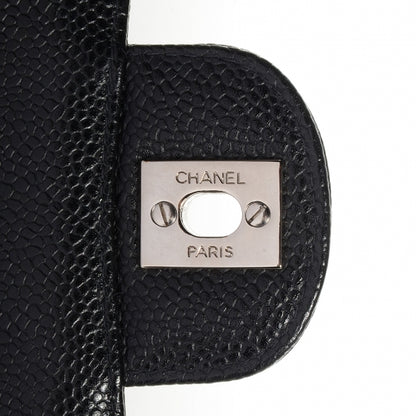 Chanel Caviar Quilted Medium Double Flap Black 8 of 9