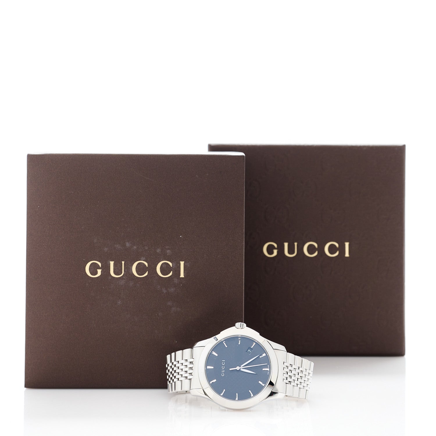 Gucci Stainless Steel 38mm G-Timeless Quartz Watch Black 5 of 5