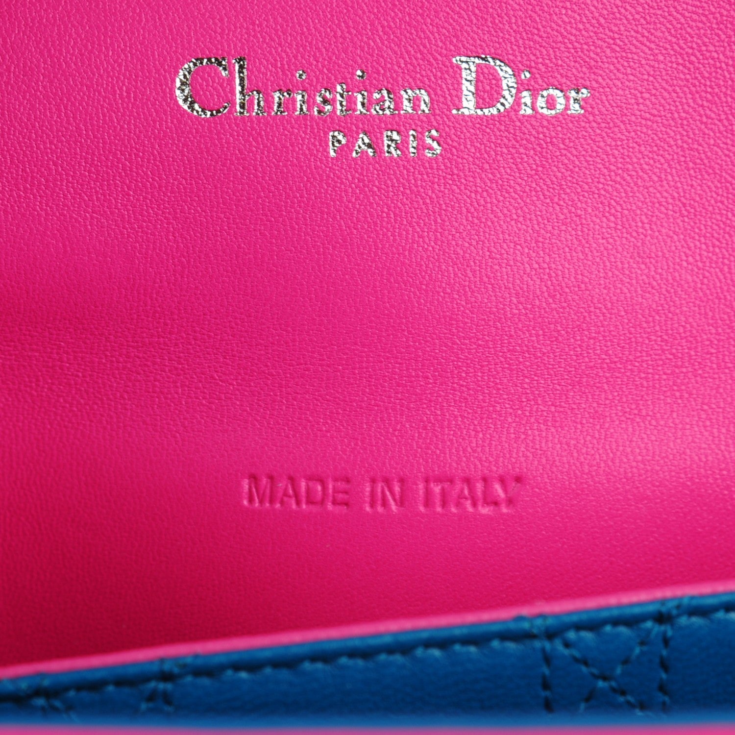 Christian Dior Raffia Medium Miss Dior Flap Coral Pink Cerulean 6 of 7