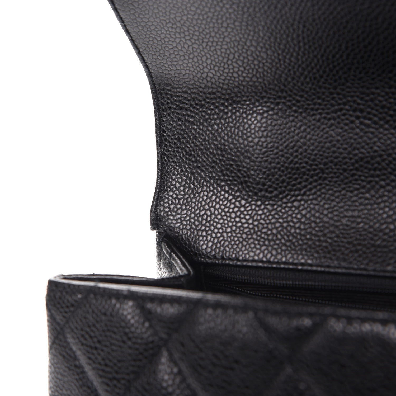 Chanel Caviar Quilted Jumbo Kelly Flap Black 10 of 12