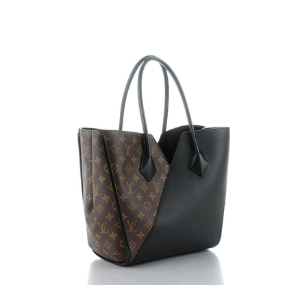 Louis Vuitton Calfskin Monogram Kimono Tote Black 3 of 8