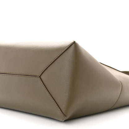 Loewe Shiny Calfskin Medium Puzzle Fold Tote Dark Khaki Green 10 of 10