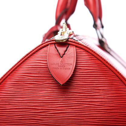 Louis Vuitton Epi Keepall 50 Castillan Red 7 of 15