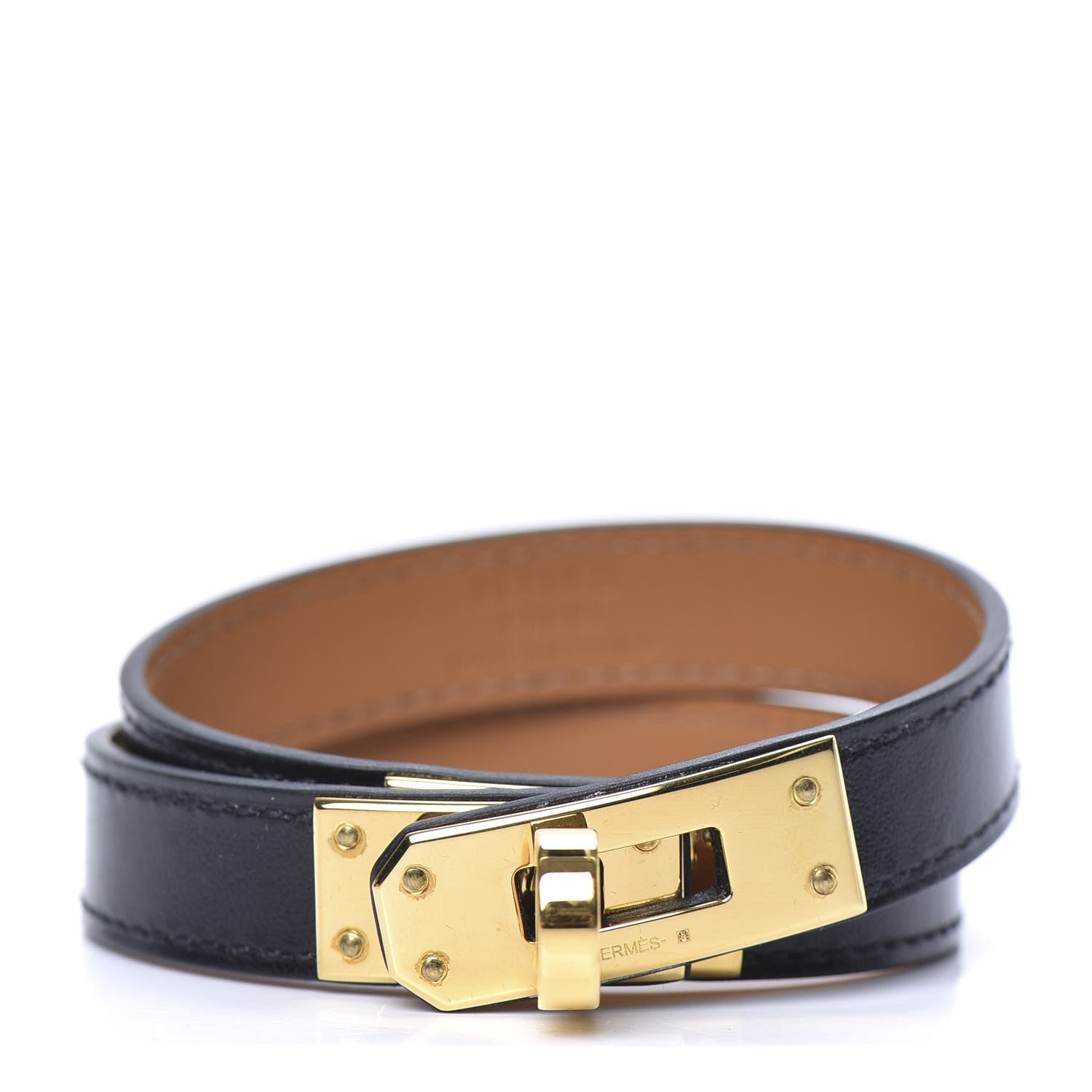 Hermes Box Kelly Double Tour Bracelet M Black 1 of 7