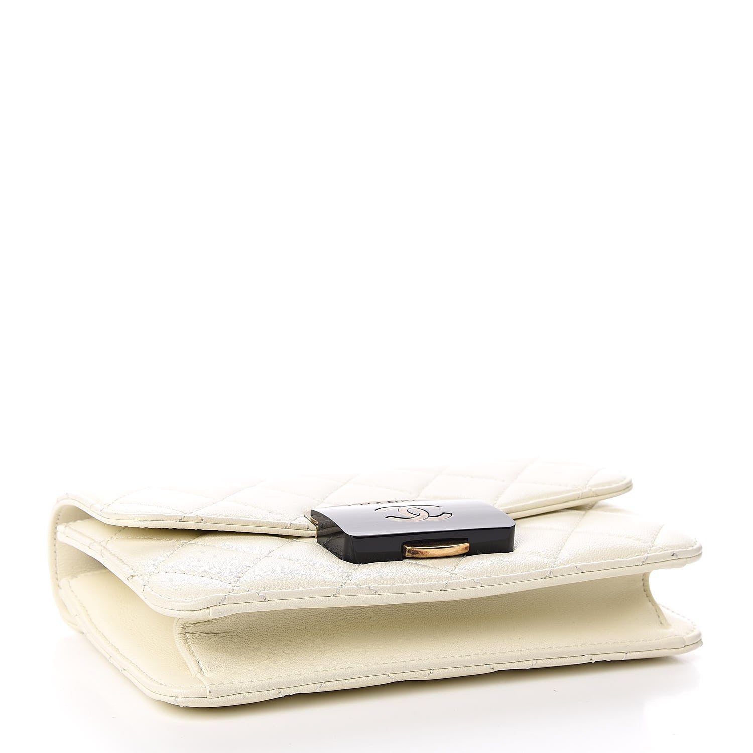 Chanel Sheepskin Quilted Mini Beauty Lock Flap White 4 of 11