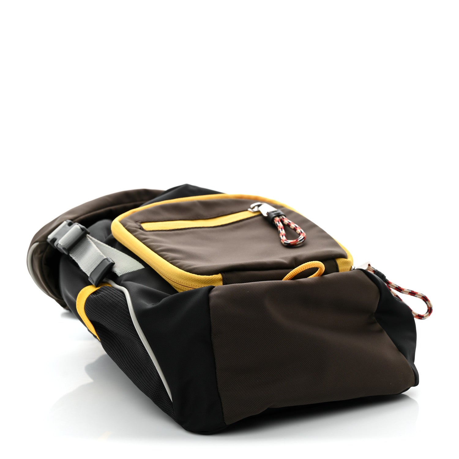 Burberry Nylon Leo Sling Bag Black Yellow Grey 4 of 10