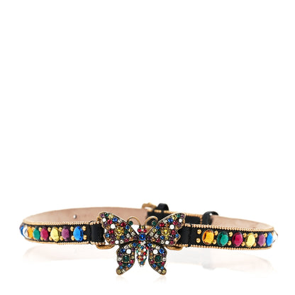 Gucci Calfskin Crystal Embellished Butterfly Choker Necklace Multicolor 1 of 6